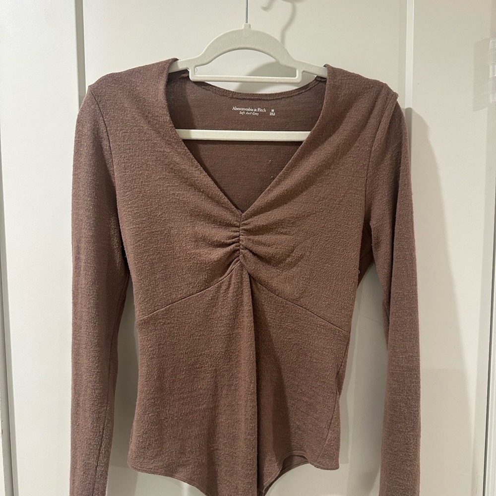 Abercrombie Brown Long Sleeve Top
